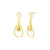 925 STERLING SILVER WITH 14K GOLD PLATED PAISLEY DESIGN EARRINGS