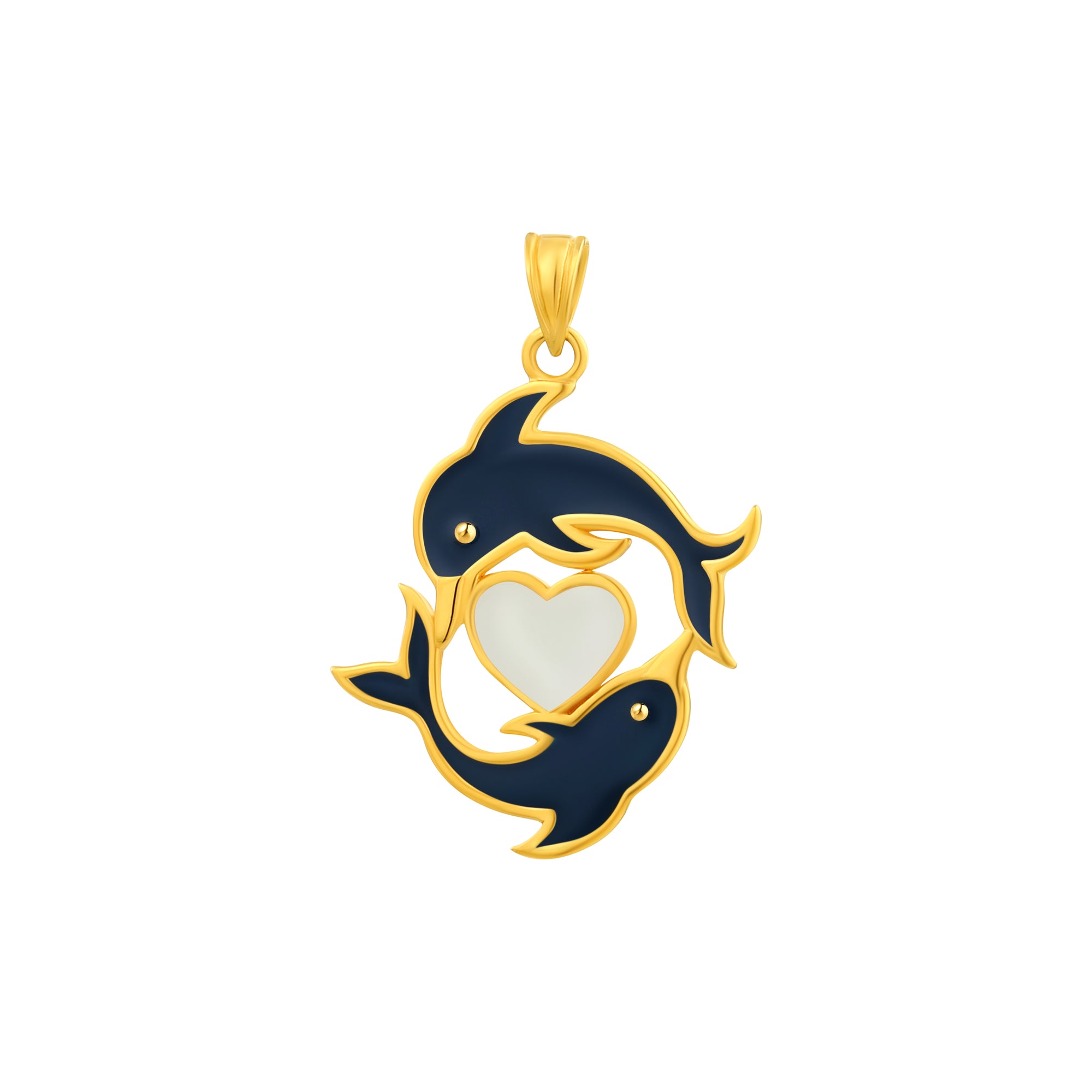 925 STERING SILVER FANCY DUO DOLPHIN CHARM