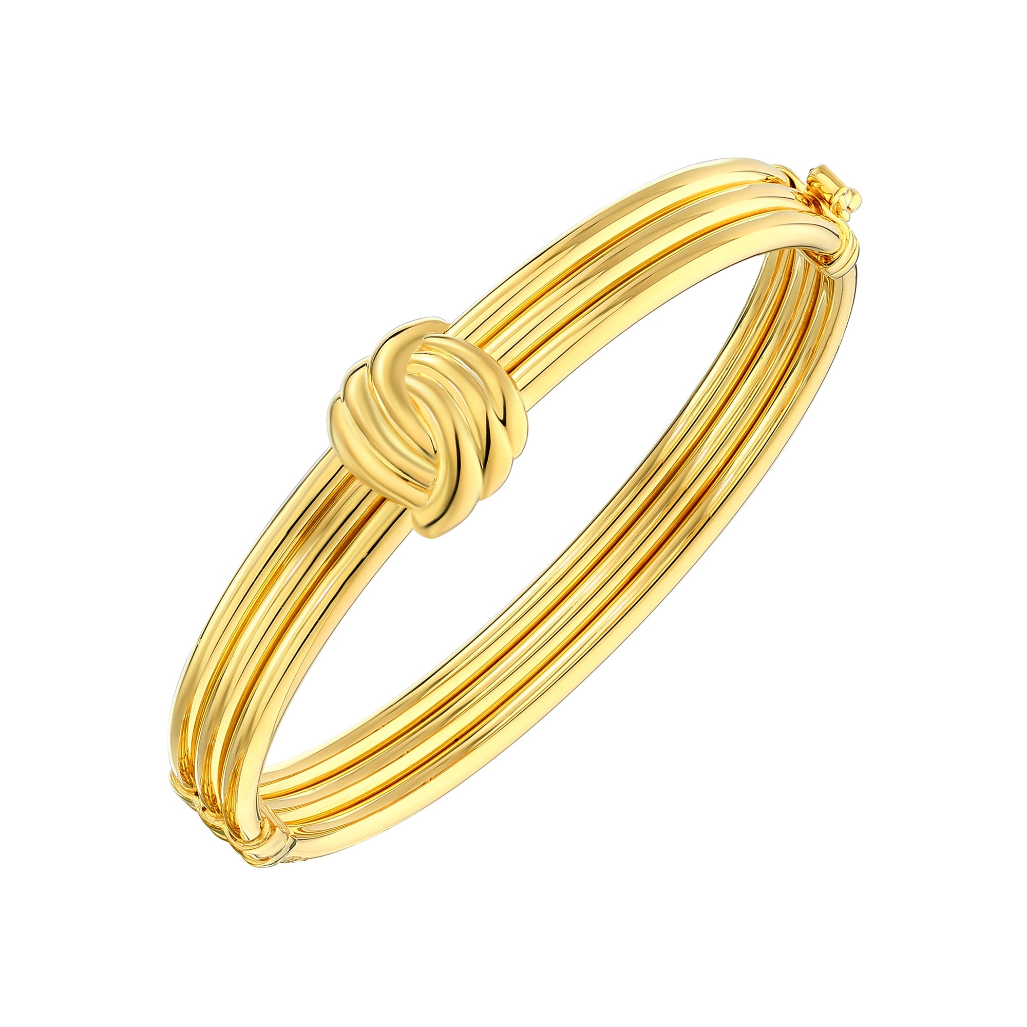 925 STERLING SILVER TWISTED GOLD BANGLE