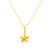 925 STERLING SILVER GOLD STAR PENDANT