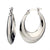 925 STERLING SILVER BACK TO BACK CLASSIC HOOP EARRINGS F17291