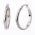 925 STERLING SILVER HALF ROUND 30.0 MM BASIC HOOPS